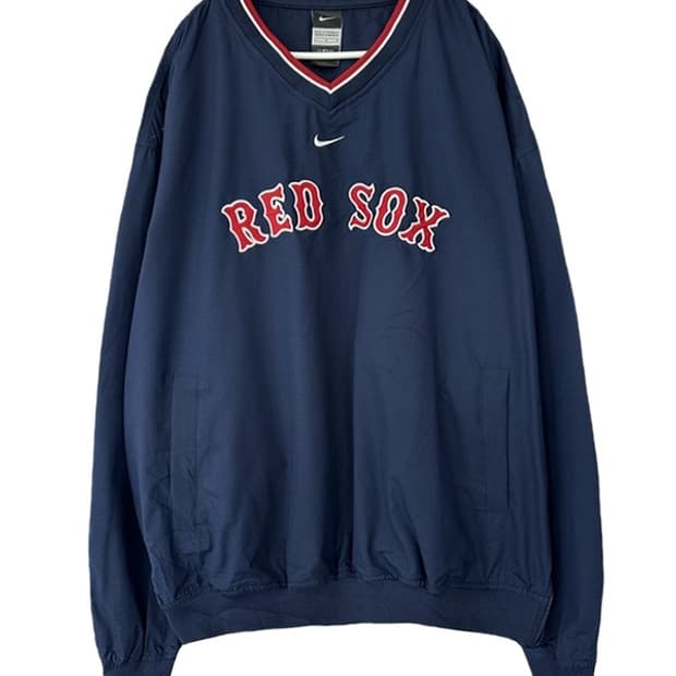 [L] NIKE 나이키00s 빈티지 보스턴레드삭스 오버핏  풀오버져지