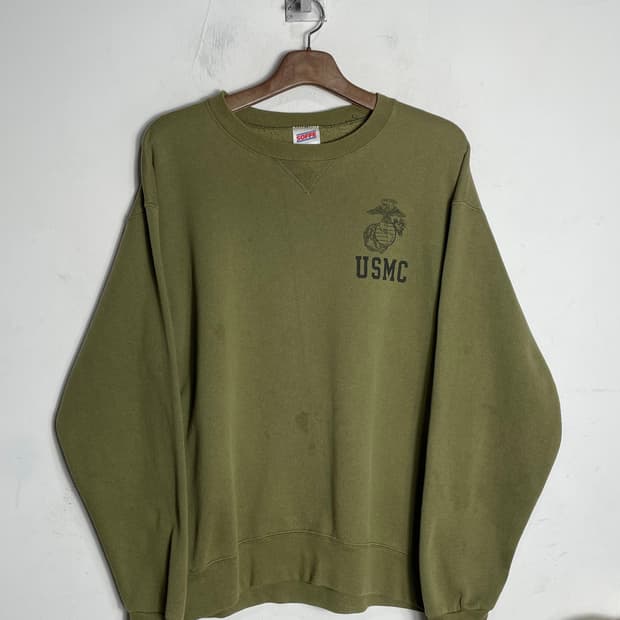 (SOFFE USMC) 소피 미해병대 맨투맨 올리브