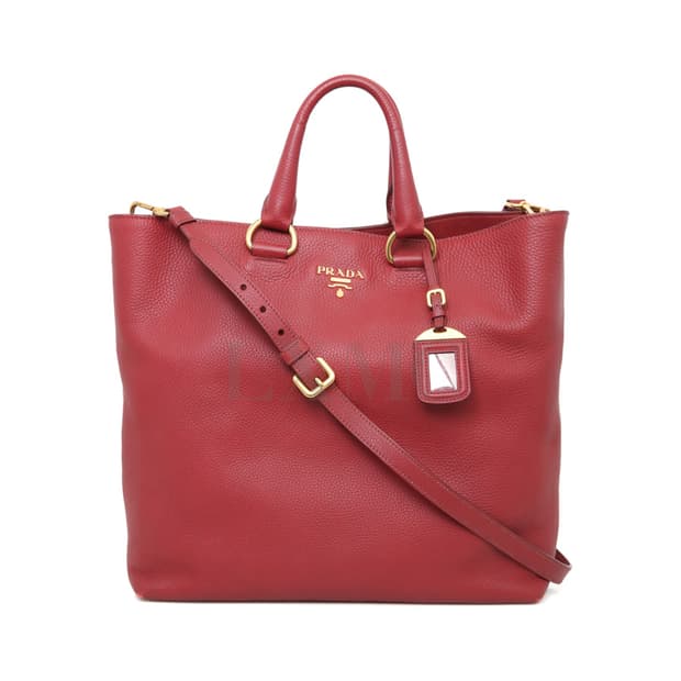 프라다 비텔로 다이노 토트백 레드 숄더백 3-WAY BN1713