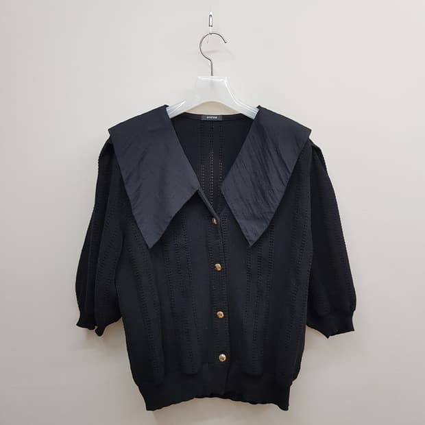 한섬 시스템 2022 빅카라 니트 펀칭 가디건 F사이즈