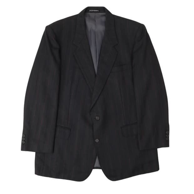 입생로랑 헤링본 울 블레이저 2B 자켓