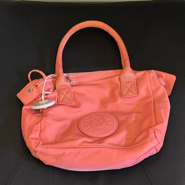 KIPLING 키플링 코랄핑크 토트백