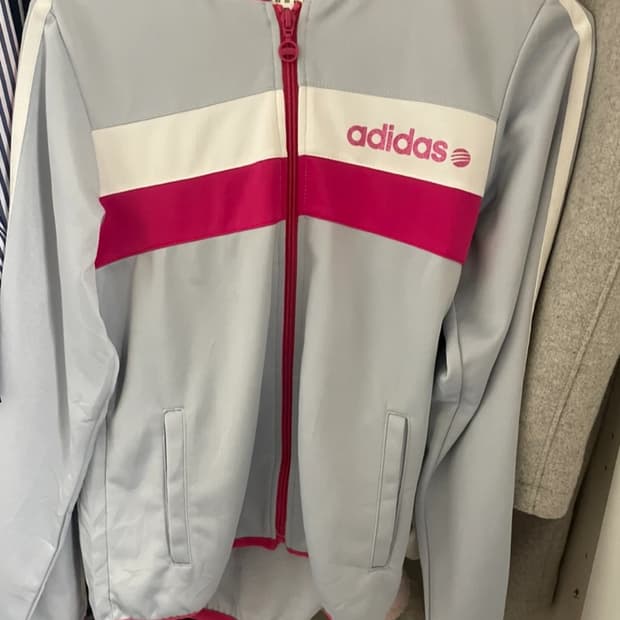 아디다스 여성 져지 후드 집업