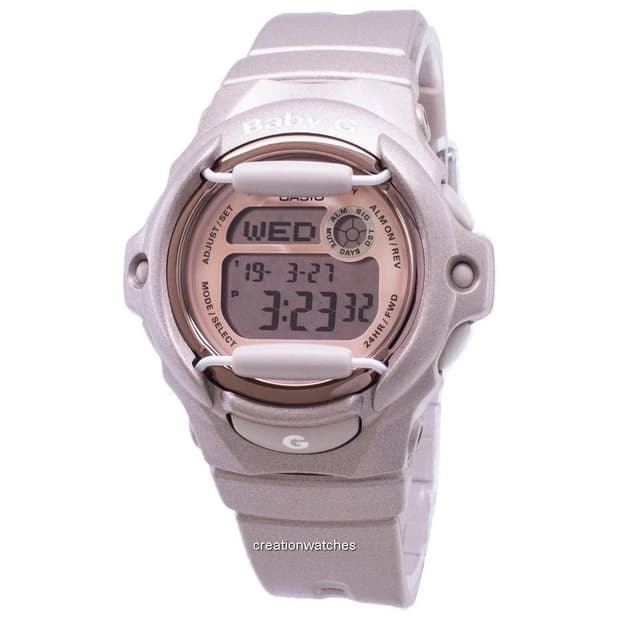 카시오 Baby-G 베이비지 베이비G 연보라 핑크 디지털 시계