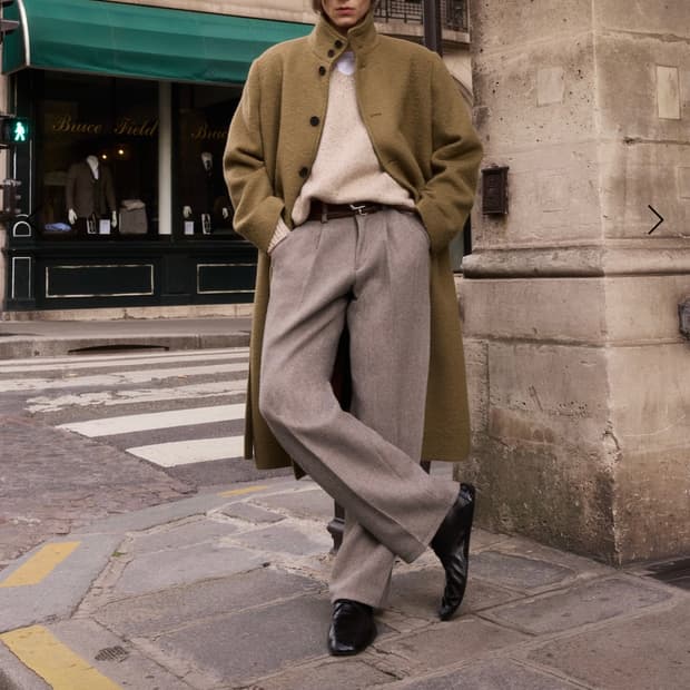 (새상품)stu 크리즈 슬랙스 베이지s