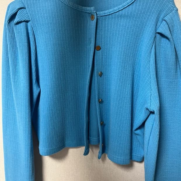 블루 가디건 새거