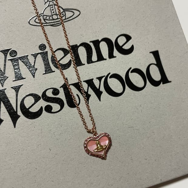 비비안웨스트우드 페트라목걸이 핑크골드