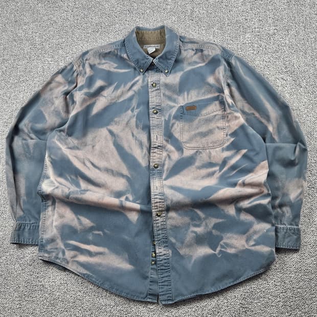 칼하트 다잉 워시드 커스텀 포켓 셔츠 ( XL ) / 10005