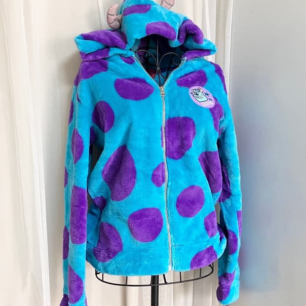 디즈니 후리스 설리번 후드집업 갸루 펑크 와투케 일본빈티지 