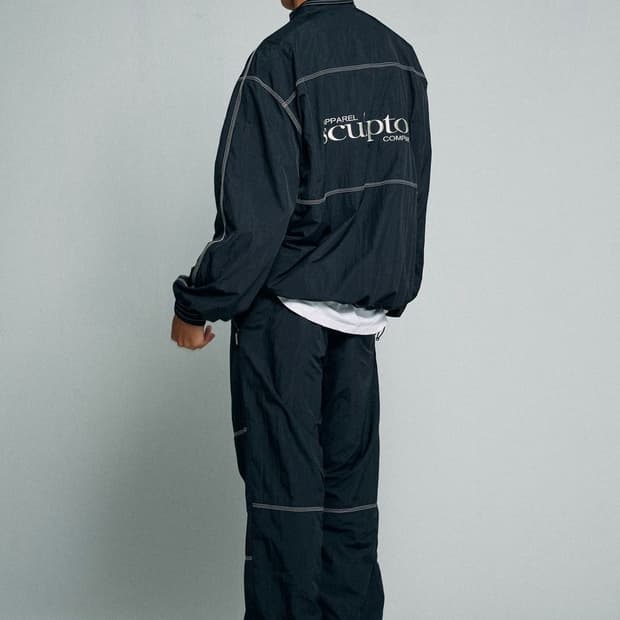 스컬프터 Triple Stitched Windbreaker Black M