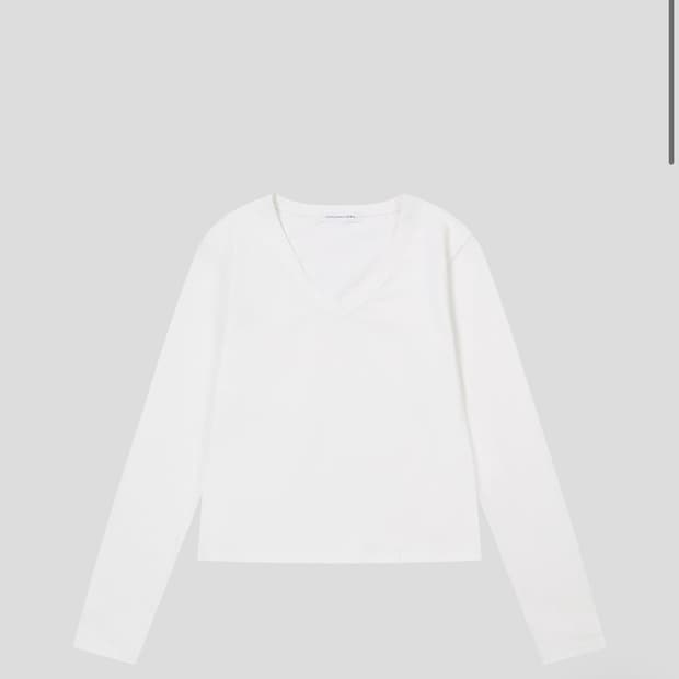 ANGLE LONG SLEEVE TEE WHITE 