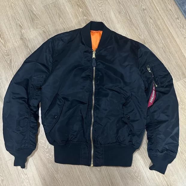 알파인더스트리 ma-1 블랙 자켓 M