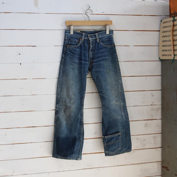 70's BIG JOHN 인디고 부츠컷 진 (여성용 26.5)