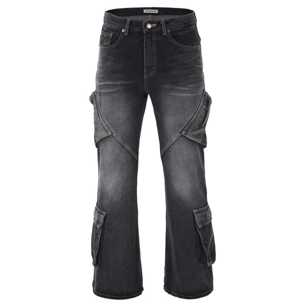 노쿨러스 부츠컷 카고 플레어 데님 팬츠 2 