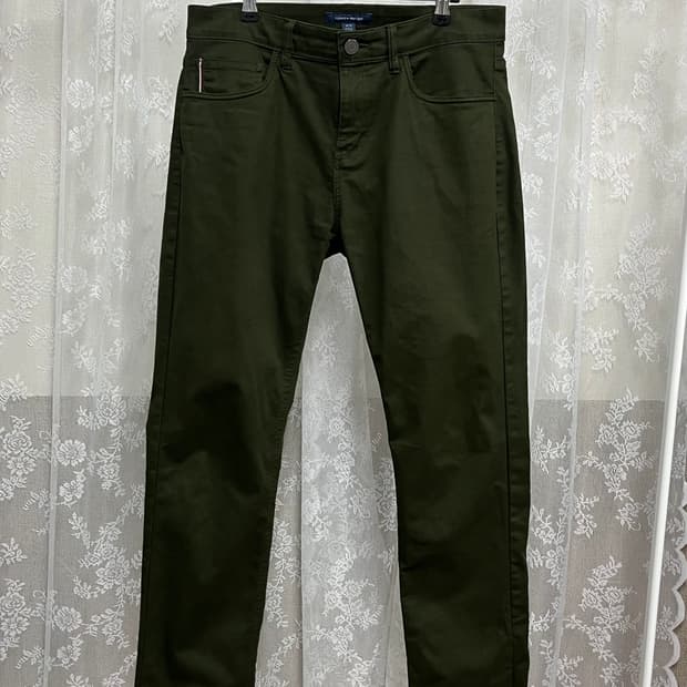 31) 타미힐피거 코튼 팬츠 카키