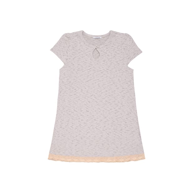 WEIRD DROP TOP DRESS LIGHT GRAY