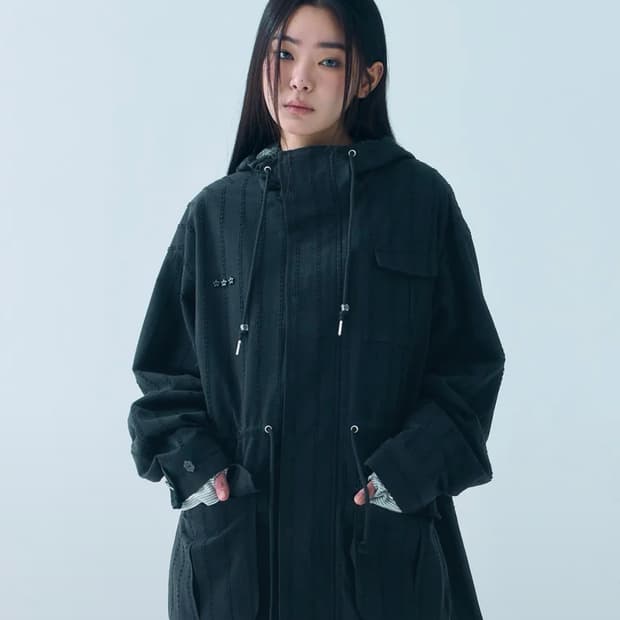 뚜오미오 스타 버튼 필드 자켓 블랙 1