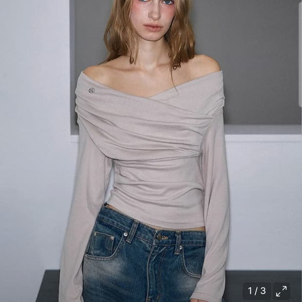 로제프란츠 오프숄더 롱슬리브[베이지]