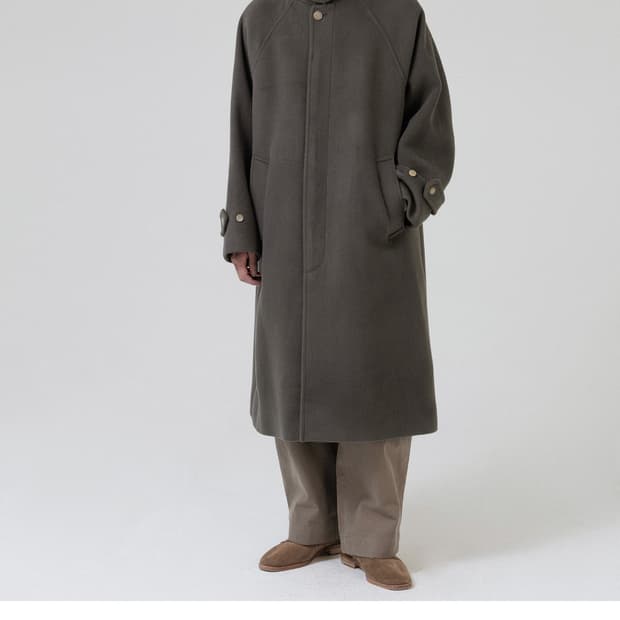 브라운야드 25FW 발마칸코트 올리브그레이 5