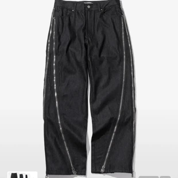 매스노운 오블리크 MS 지퍼 데님 MSHJP001-BK