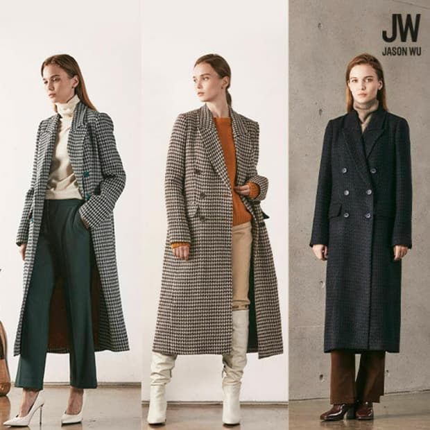 제이슨우(JASON WU) 트위드 울 롱코트 55 새상품
