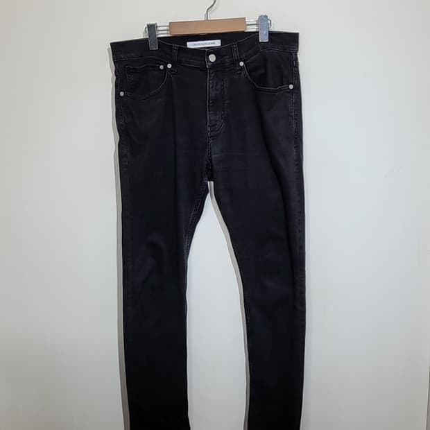 (34) 캘빈클라인 청바지 블랙진 스판 CK 데님팬츠 
