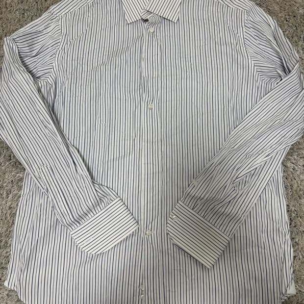 이태리제 CANALI 스트라이프 셔츠 사이즈 100-105