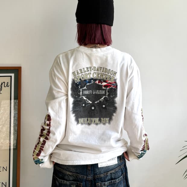 90’s Harley-Davidson 이글 그래픽 롱슬리브