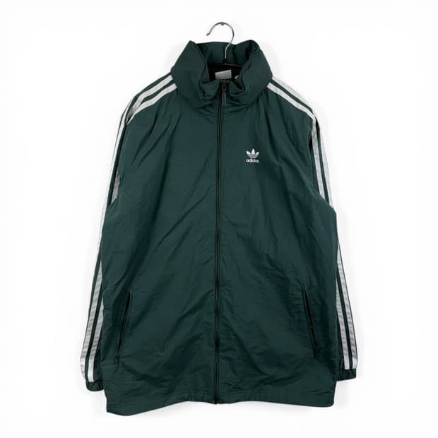 (XS) 아디다스 백로고 스타디움 자켓 그린