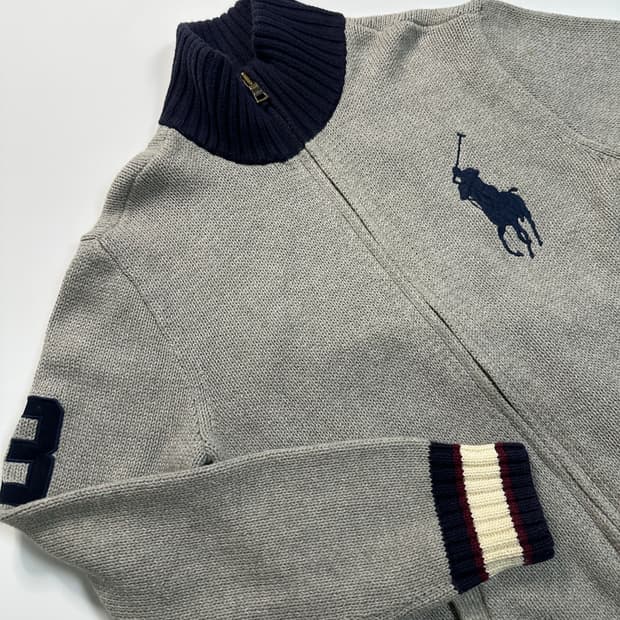 폴로 빅포니 그레이 집업