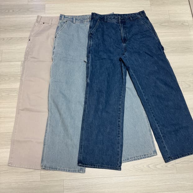맥우드건 7505 카펜터 와이드핏 데님팬츠