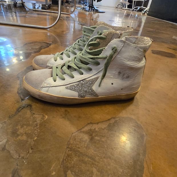 골든구스 프란시하이탑 35사이즈 신발팔아요