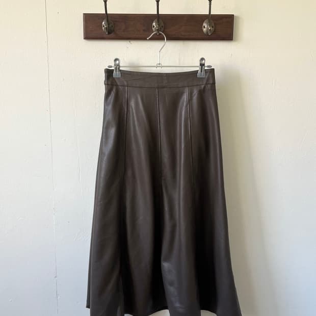 Japan vtg 페이크 레더 스커트