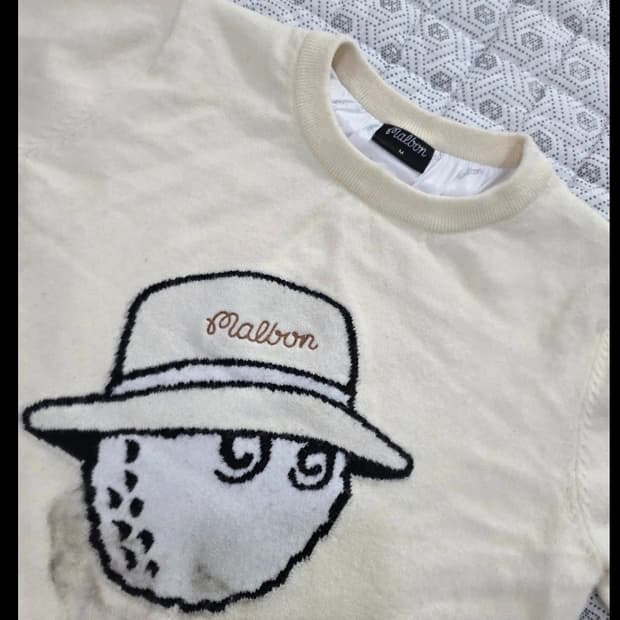 말본 골프 니트 스웨터 아이보리 ~55