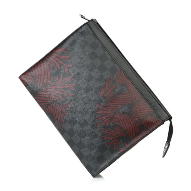 루이비통 다미에 그라피트 크리스토퍼 네메스 포쉐트 보야주 클러치 MM /