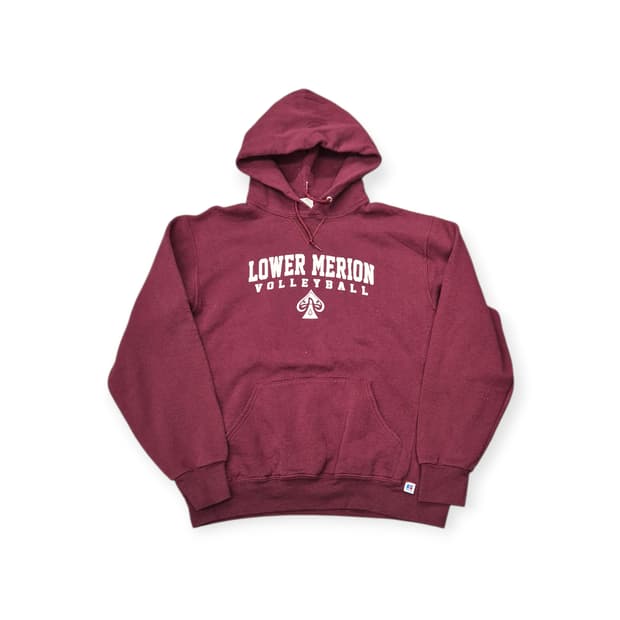 러셀 후드 버건디