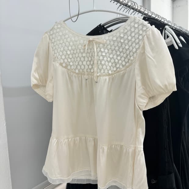 Courreges silk blouse