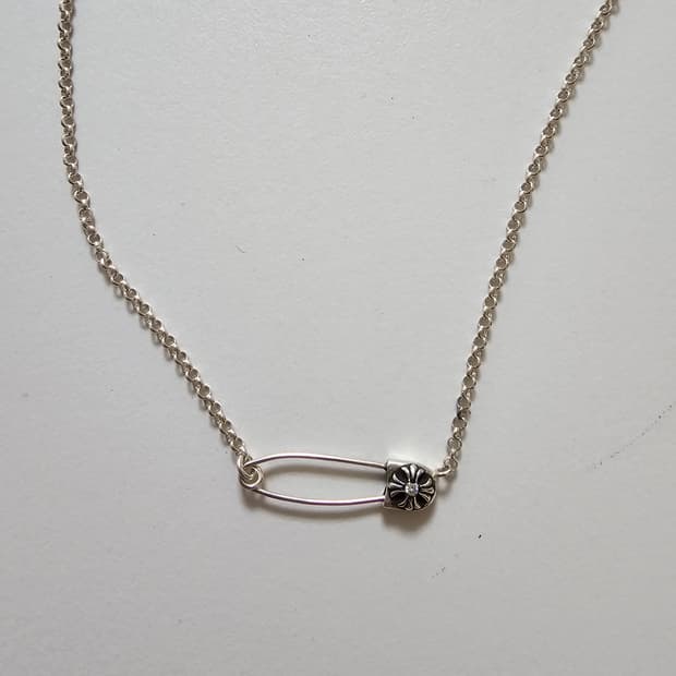 크롬하츠 세이프티핀 일체형 다이아 목걸이 20인치