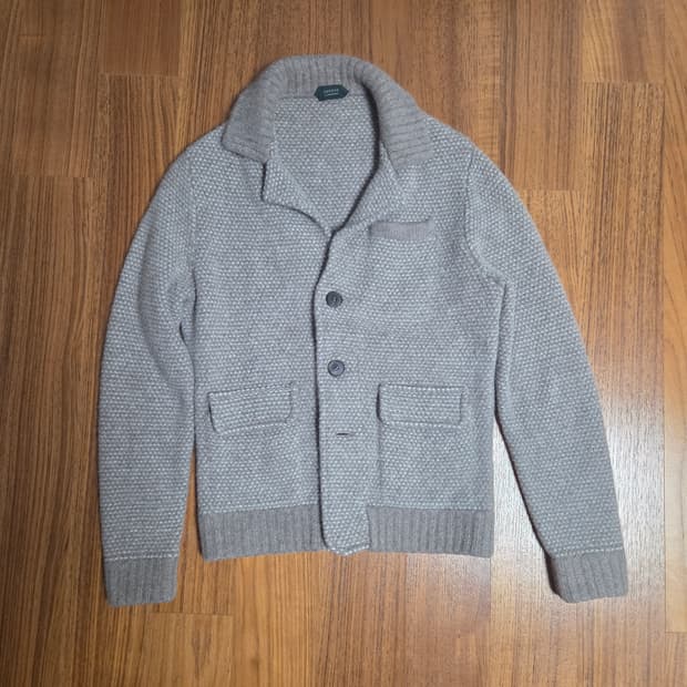 Zanone 베이지 알파카 카디건