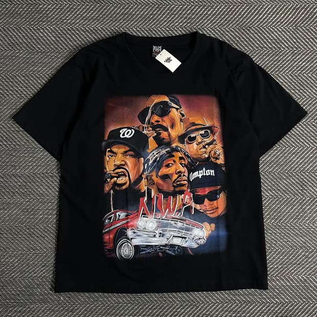 빈티지 투팍 힙합 프린팅 티셔츠o 2846