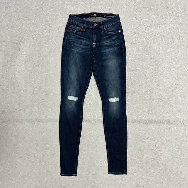 세븐 포 올 맨카인드 데미지 데님 팬츠