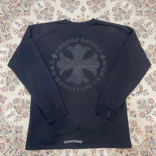 크롬하츠 크로스 롱슬리브 티셔츠 L