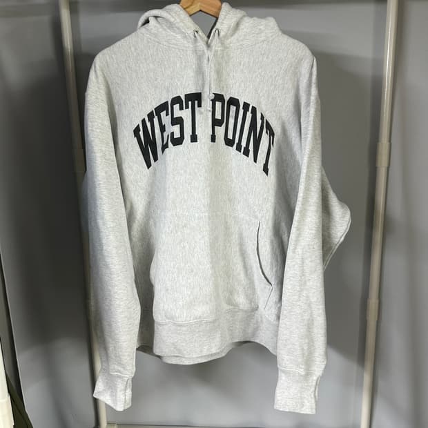 빈티지 챔피온 리버스위브 USMC 후드 티셔츠