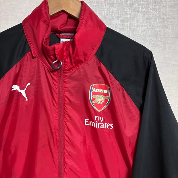 빈티지 아스날 바람막이 레드/블랙 M