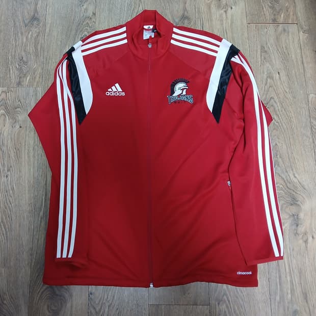 아디다스 레드 트랙탑 져지