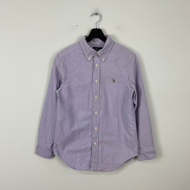 폴로 랄프로렌 라벤더 옥스포드 셔츠 kids M <640>