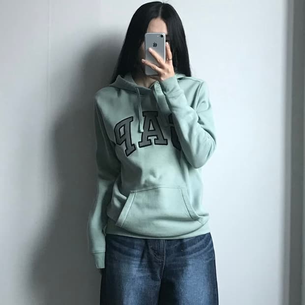 Gap 갭 민트 후드티