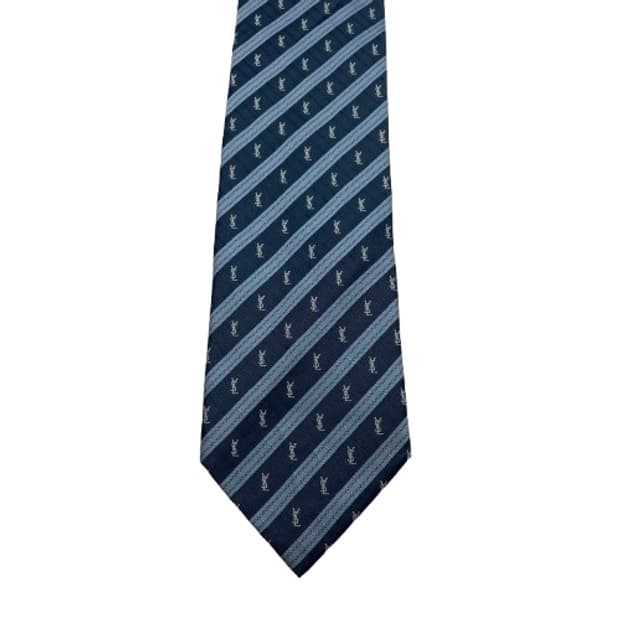 577) (YSL) 입생로랑 패턴 넥타이