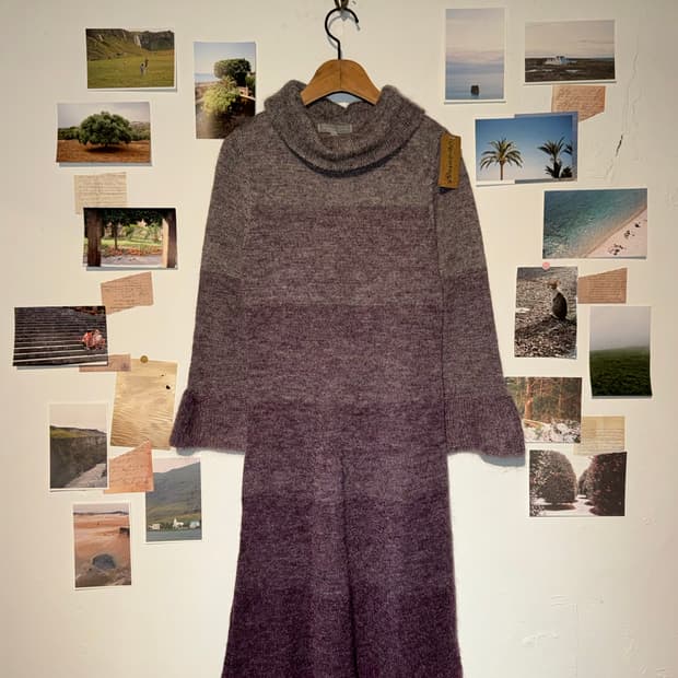 폴라 니트 원피스