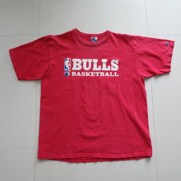 90s 챔피온 MADE IN USA 시카고불스 NBA 반팔 L